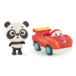 Battat - Auto und Figur Set - Sportwagen und Panda