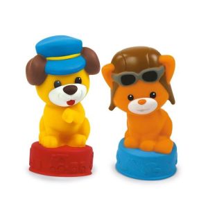 CLEMENTONI SOFT Clemmy - Konstruktor mit 2 Figuren, 14 Teilen