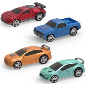 Battat Driven - Rückziehauto-Set, 4 Stück