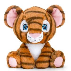 Keel Toys - Tiger, umweltfreundliches Plüschtier aus der Keeleco-Serie, 25 cm