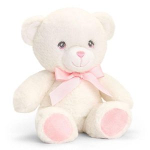 Keeleco, umweltfreundliches Spielzeug - Babybär mit Schleife, 20 cm, Keel Toys