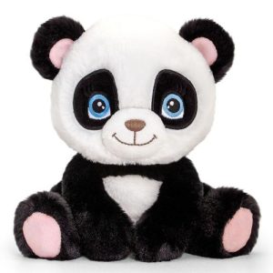 Keel Toys - Panda, umweltfreundliches Plüschtier aus der Keeleco-Serie, 25 cm